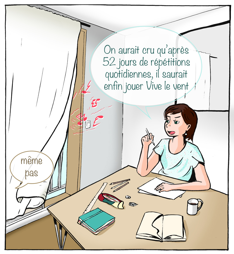 Franchement, j'espère pour cet enfant qui s'évertuait à jouer à sa fenêtre que personne ne l'a reconnu. Sinon, une vengeance du voisinage paraît fort probable.